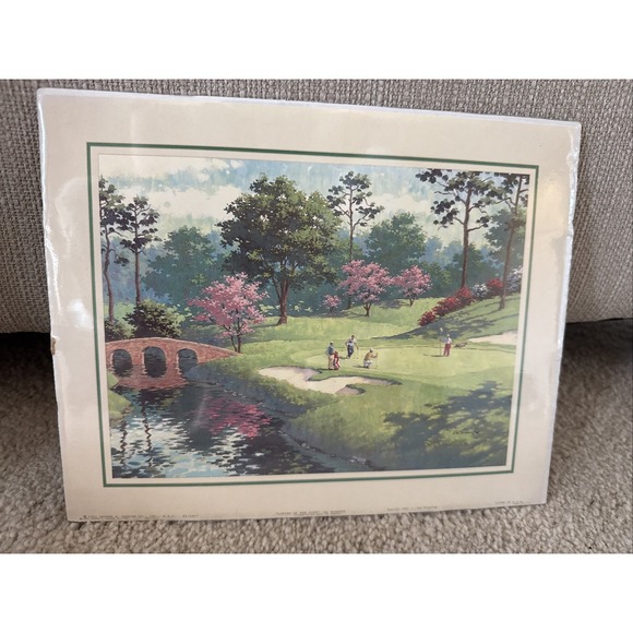 Other - Lining Up The Putt 1991 Print By Art Sarnoff, Reprint 1995, Unframed